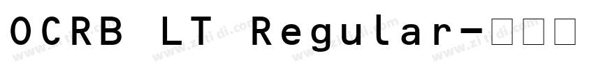 OCRB LT Regular字体转换